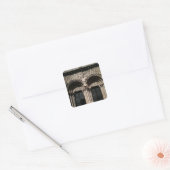 Uitzicht van de Portico de las Platerias Vierkante Sticker (Envelop)
