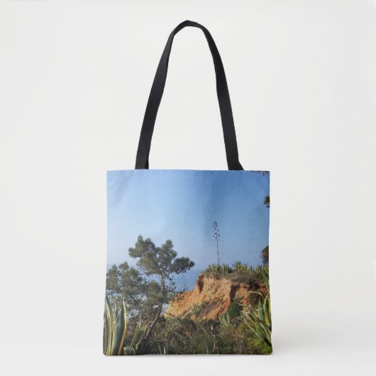 Uitzicht van de Portugese Algarve-kust Tote Bag (Voorkant)