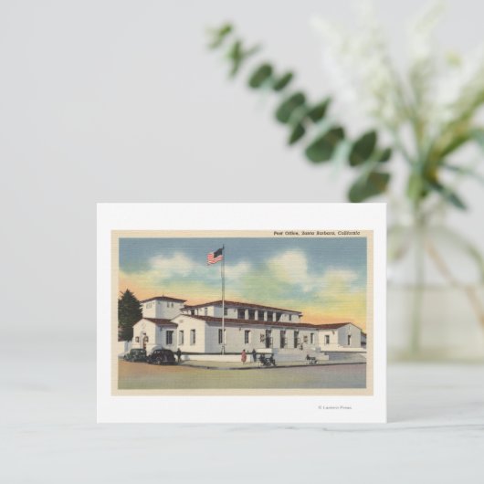 Uitzicht van de Post Kantoor # 1 Briefkaart (Staand voorkant)