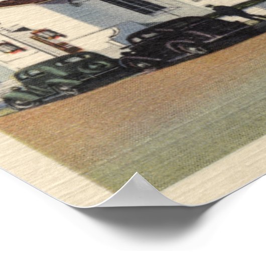 Uitzicht van de Post Kantoor # 1 Poster (Hoek)