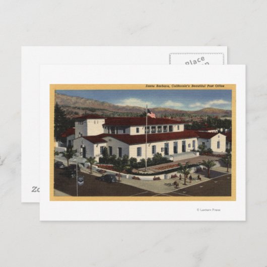 Uitzicht van de Post Kantoor # 2 Briefkaart (Voorkant / Achterkant)