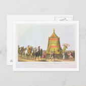 Uitzicht van de Processie van het Sacred Camel pre Briefkaart (Voorkant / Achterkant)