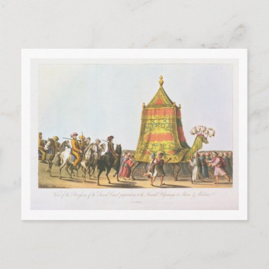 Uitzicht van de Processie van het Sacred Camel pre Briefkaart (Voorkant)