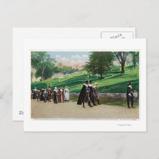 Uitzicht van de Proefgrimverwerking Briefkaart (Voorkant / Achterkant)