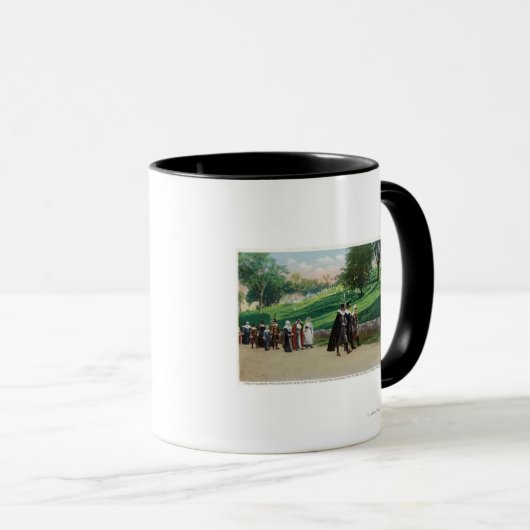 Uitzicht van de Proefgrimverwerking Mok (Voorkant rechts)