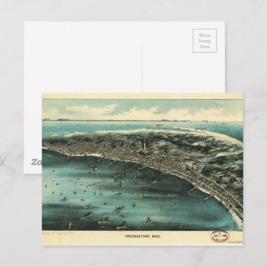 Uitzicht van de provincie Massachusetts (1910) Briefkaart (Voorkant / Achterkant)