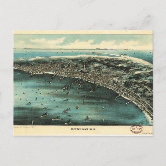 Uitzicht van de provincie Massachusetts (1910) Briefkaart (Voorkant)