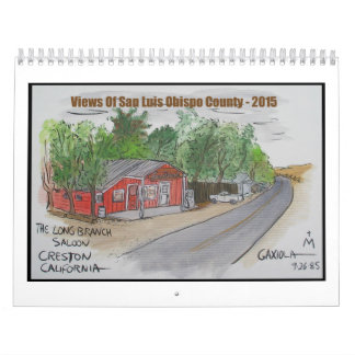 Uitzicht van de provincie San Luis Obispo Kalender