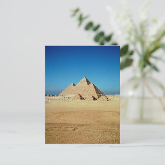 Uitzicht van de Pyramiden Briefkaart (Staand voorkant)