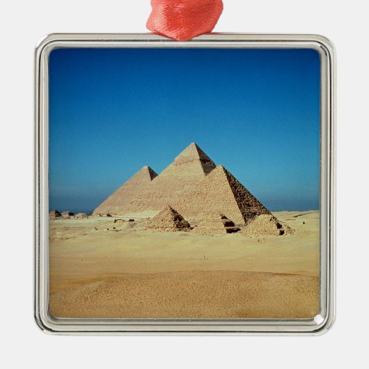 Uitzicht van de Pyramiden Metalen Ornament (Voorkant)