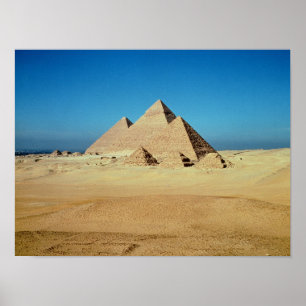 Uitzicht van de Pyramiden Poster