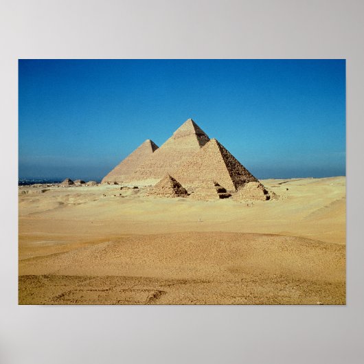 Uitzicht van de Pyramiden Poster (Voorkant)