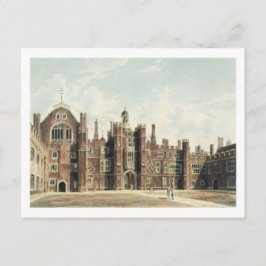 Uitzicht van de Quadrangle in Hampton Court Palace Briefkaart (Voorkant)