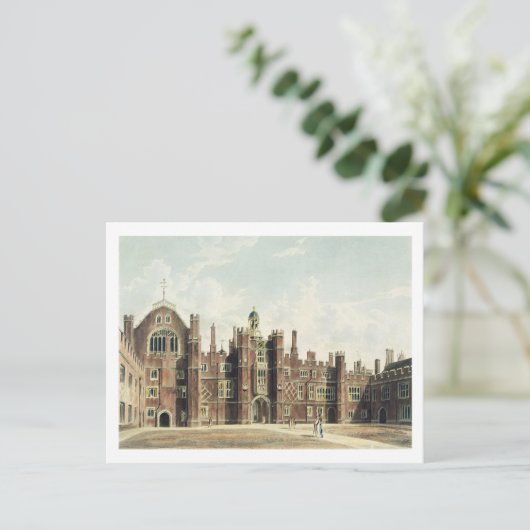 Uitzicht van de Quadrangle in Hampton Court Palace Briefkaart (Staand voorkant)