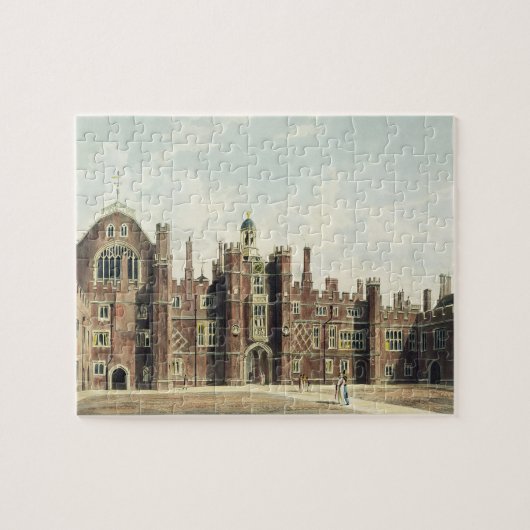 Uitzicht van de Quadrangle in Hampton Court Palace Legpuzzel (Horizontaal)