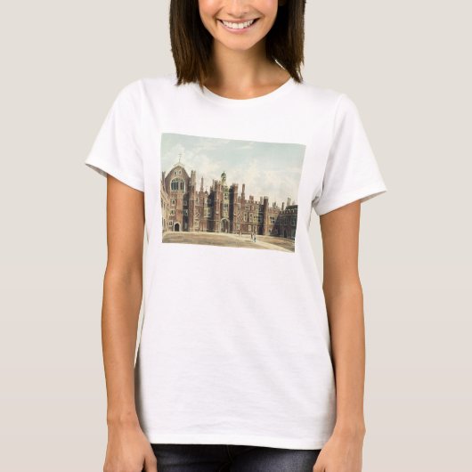 Uitzicht van de Quadrangle in Hampton Court Palace T-shirt (Voorkant)