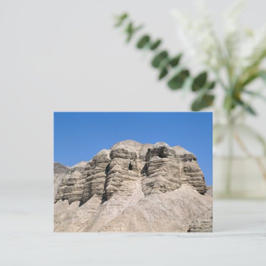 Uitzicht van de Qumran Caves Briefkaart (Staand voorkant)