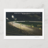 Uitzicht van de Raceway bij nacht Briefkaart (Voorkant)