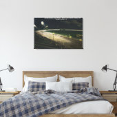Uitzicht van de Raceway bij nacht Canvas Afdruk (Insitu (Slaapkamer))
