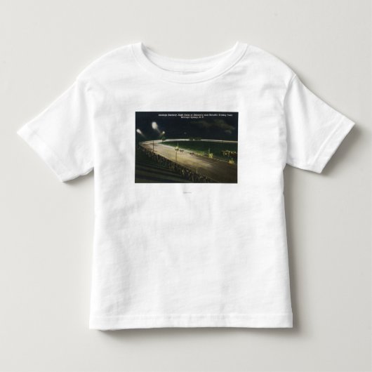 Uitzicht van de Raceway bij nacht Kinder Shirts (Voorkant)