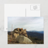 Uitzicht van de rand van de wereldweg briefkaart (Voorkant / Achterkant)