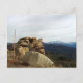 Uitzicht van de rand van de wereldweg briefkaart (Voorkant)