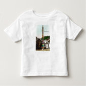 Uitzicht van de Raven Totempole Wrangell, AK Kinder Shirts (Voorkant)