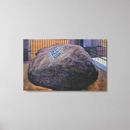 Uitzicht van de Real Plymouth Rock Canvas Afdruk (Voorkant)