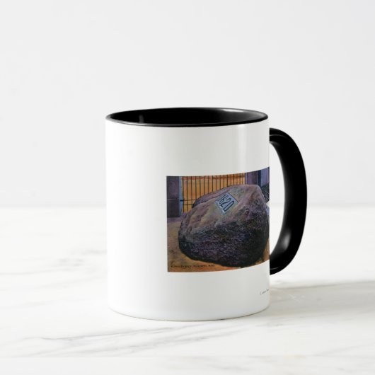 Uitzicht van de Real Plymouth Rock Mok (Voorkant rechts)