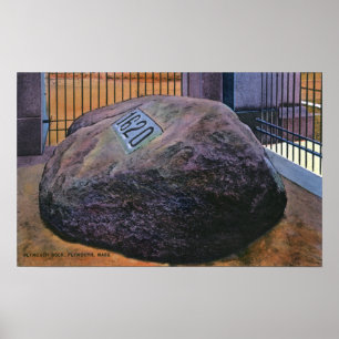 Uitzicht van de Real Plymouth Rock Poster