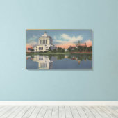 Uitzicht van de rechtbank van Alameda Canvas Afdruk (Insitu (Houten vloer))