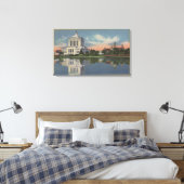 Uitzicht van de rechtbank van Alameda Canvas Afdruk (Insitu (Slaapkamer))