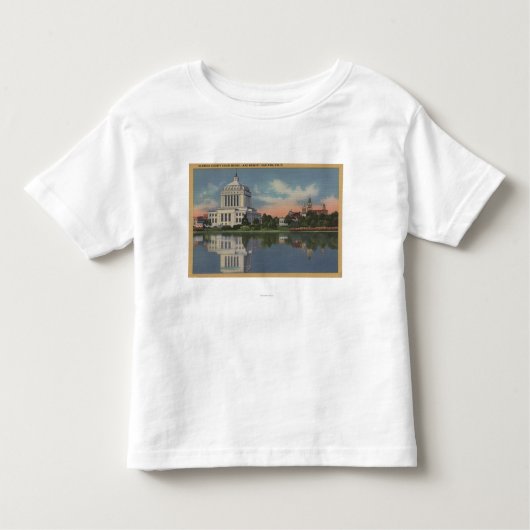 Uitzicht van de rechtbank van Alameda Kinder Shirts (Voorkant)