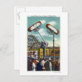 Uitzicht van de regel van de lijn van de lijn van briefkaart (Voorkant / Achterkant)