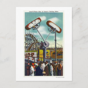 Uitzicht van de regel van de lijn van de lijn van  briefkaart