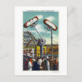 Uitzicht van de regel van de lijn van de lijn van  briefkaart (Voorkant)