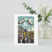 Uitzicht van de regel van de lijn van de lijn van  briefkaart (Staand voorkant)