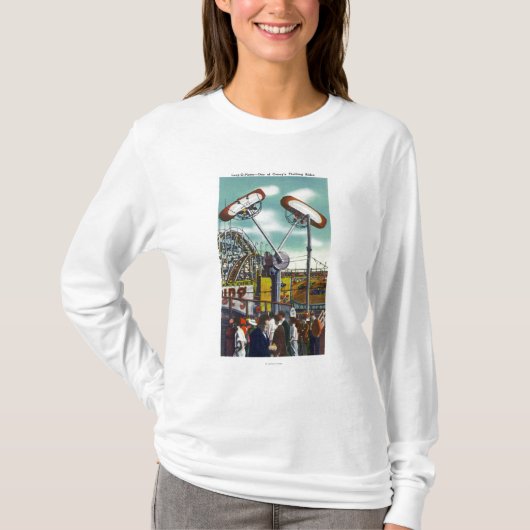 Uitzicht van de regel van de lijn van de lijn van t-shirt (Voorkant)