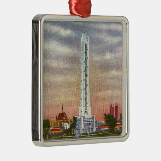 Uitzicht van de reuzenthermometer van Texaco Metalen Ornament (Rechts)