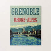 Uitzicht van de Rhône, Grenoble Frankrijk Legpuzzel (Verticaal)