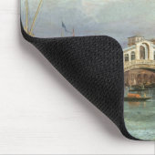 Uitzicht van de Rialto-brug in Venetië Muismat (Hoek)