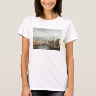 Uitzicht van de Rialto-brug in Venetië T-shirt