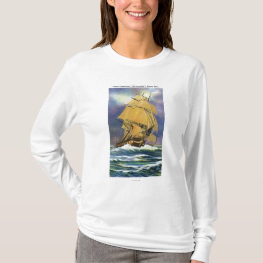 Uitzicht van de rigide grondwet, Oude ijronden T-shirt (Voorkant)