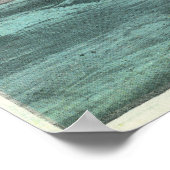 Uitzicht van de rivier de Chenango en de dam Poster (Hoek)