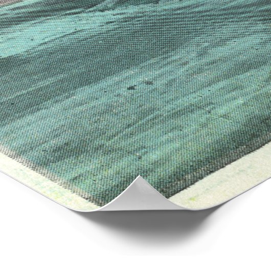 Uitzicht van de rivier de Chenango en de dam Poster (Hoek)