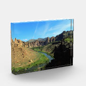 Uitzicht van de rivier de Crooked, OF Fotoblokken (Links)