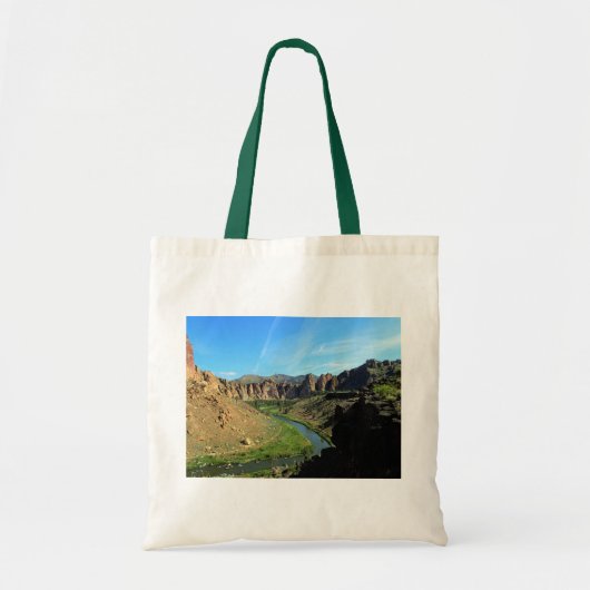 Uitzicht van de rivier de Crooked, Oregon Tote Bag (Voorkant)