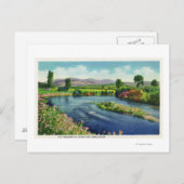 Uitzicht van de rivier de Israël en de presidentië Briefkaart (Voorkant / Achterkant)