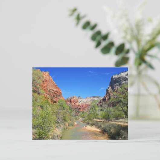 Uitzicht van de rivier de Maagd 1 Briefkaart (Staand voorkant)