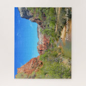 Uitzicht van de rivier de Maagd 1 Jigzaag Puzzle Legpuzzel (Verticaal)